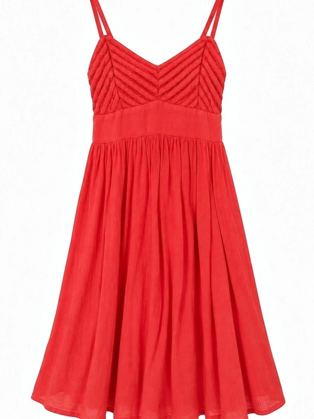 Orange Spaghetti Strap Mini Dress